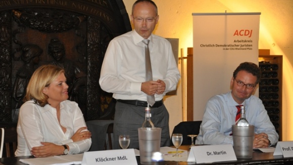 Julia Klöckner, Dr. Helmut Martin, Prof. Dr. Krings